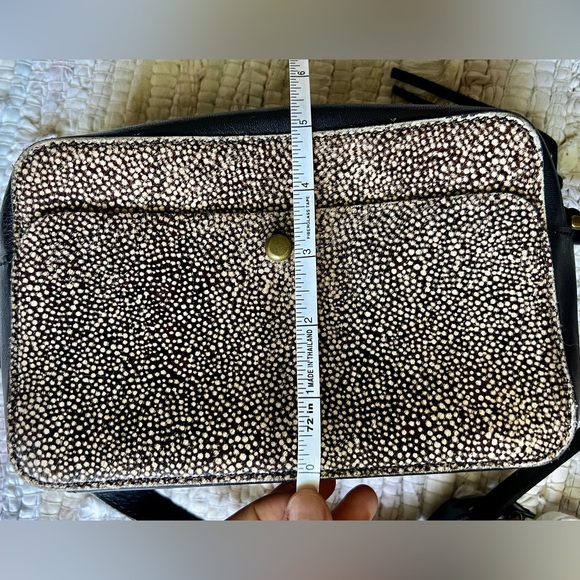 Madewell black leather crossbody purse cheetah 🐆 - Picture 11 of 15